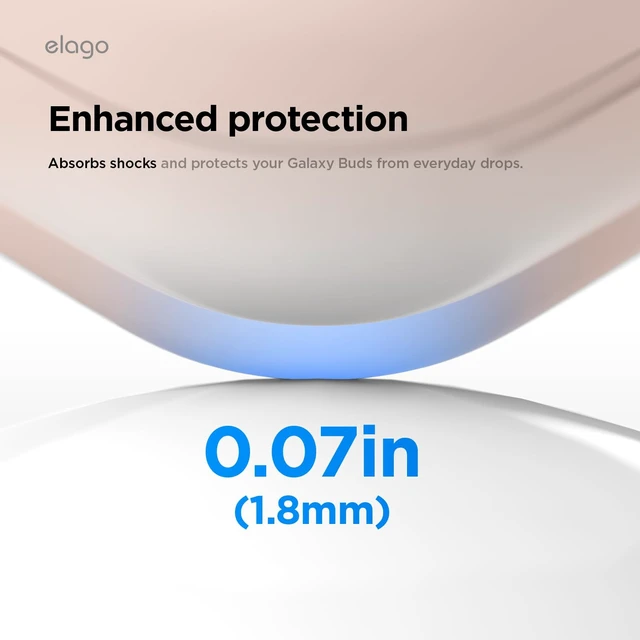 Alt view image 5 of 7 - Silicone Case for Galaxy Buds 4 Pro & Galaxy Buds 4 Premium Silicone Cover with Carabiner, Full Protection, Wireless Charging, Headphone Accessories, Unisex (Sand Pink)