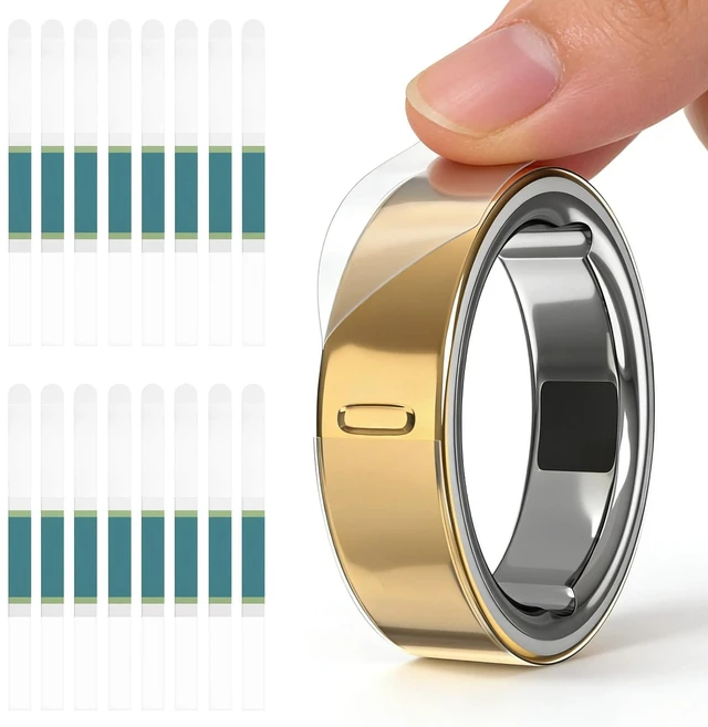 Main image of Ultra-Thin Clear Cover for Oura Ring Gen 4/4 Ceramic/Gen 3, Invisible Anti-Scratch Protective Film, Slim Smart Ring Protector Skin Accessories for Men Women (16Pack, Size 9/10/11)