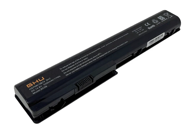Alt view image 2 of 7 - New Battery 77 WH Replacement 480385-001 486766-001 GA08 HSTNN-OB75 464058-251 464059-121 464059-141 516355-001 516916-001 HSTNN-C50C HSTNN-DB74