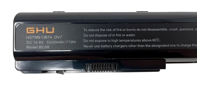 Alt view image 4 of 7 - New Battery 77 WH Replacement 480385-001 486766-001 GA08 HSTNN-OB75 464058-251 464059-121 464059-141 516355-001 516916-001 HSTNN-C50C HSTNN-DB74