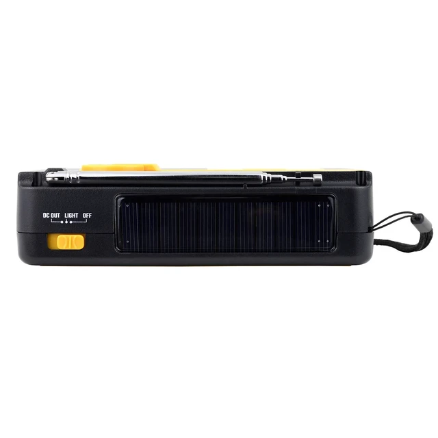 Alt view image 6 of 6 - Voyager ECO Emergency Radio KA336 AM/FM NOAA Weather Alert 5-Way Powered Solar Crank Radio Receiver with LED Flashlight and USB Mobile Phone Charger Yellow