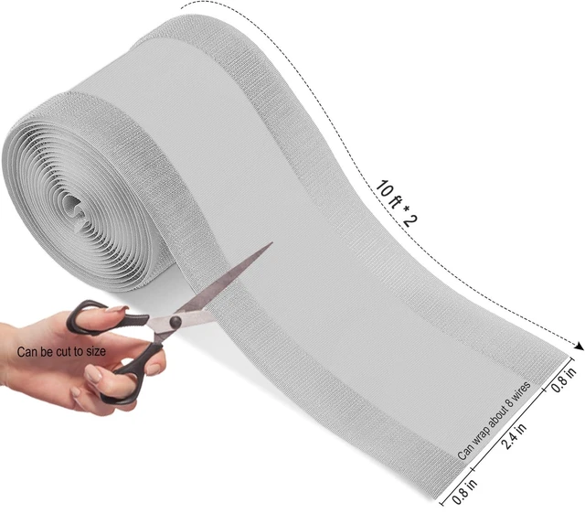 Alt view image 5 of 7 - Floor Cable Covers, 20ft Cord Cover Wire Protector - Gray