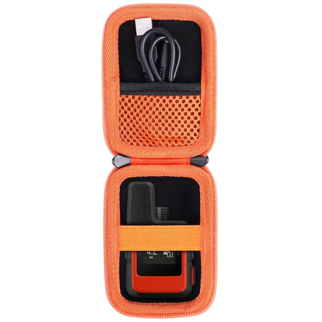 Alt view image 2 of 7 - Hard Case for Garmin inReach Mini 3 Plus/Mini 3/2/, Orange EVA hard shell, Water-resistant design, Impact-resistant design, Protective case only