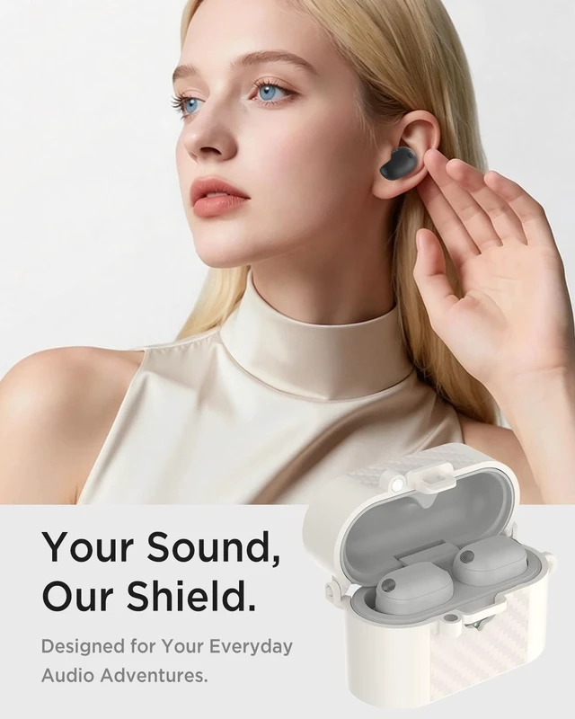 Alt view image 3 of 7 - Silicone Case Compatible for Sony WF-1000XM6, Magnetic Attraction Anti-Scratch Shockproof Dustproof Men and Women Full Protective Case Cover for Sony WF-1000XM6 Wireless Earbuds (Starlight)