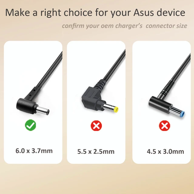 Alt view image 4 of 5 - 180W Charger Compatible with ASUS ROG Zephyrus G14 G15 GA401 GA502 GA503 Fit for TUF FX505 FX505DD FX506 FX507VI A15 A17 F17 F15 Gaming Computer, 20V 9A AC Power Adapter ADP-180TB H Charger