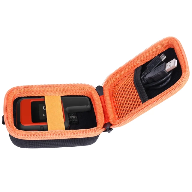 Alt view image 3 of 7 - Hard Case for Garmin inReach Mini 3 Plus/Mini 3/2/, Orange EVA hard shell, Water-resistant design, Impact-resistant design, Protective case only