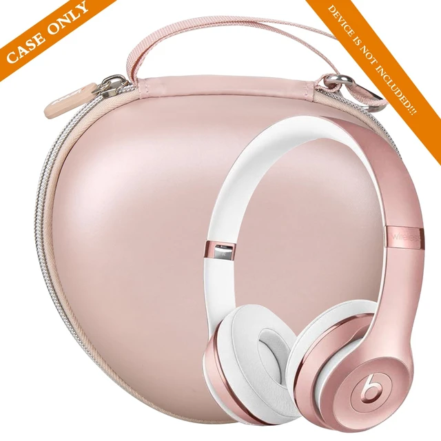 Alt view image 5 of 7 - Case for Beats Solo 4 / Studio Pro Wireless On-Ear Headphones -Rose Gold Comes with D-ring, Portable Hard Bag Stores the Headphone and USB Cables