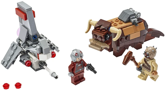 Alt view image 2 of 6 - Star Wars: A New Hope T-16 Skyhopper vs Bantha Microfighters 75265 Collectible Toy Building Kit for Kids, New 2020 (198 Pieces)