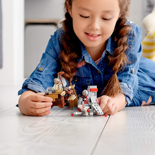 Alt view image 3 of 6 - Star Wars: A New Hope T-16 Skyhopper vs Bantha Microfighters 75265 Collectible Toy Building Kit for Kids, New 2020 (198 Pieces)