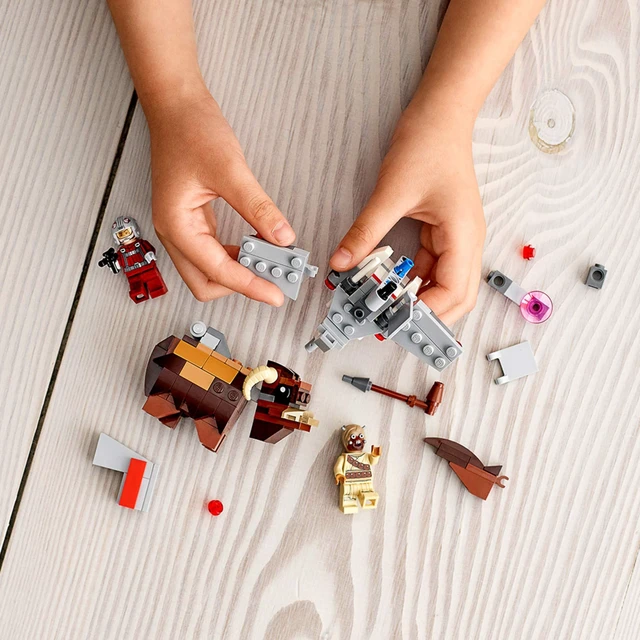Alt view image 6 of 6 - Star Wars: A New Hope T-16 Skyhopper vs Bantha Microfighters 75265 Collectible Toy Building Kit for Kids, New 2020 (198 Pieces)