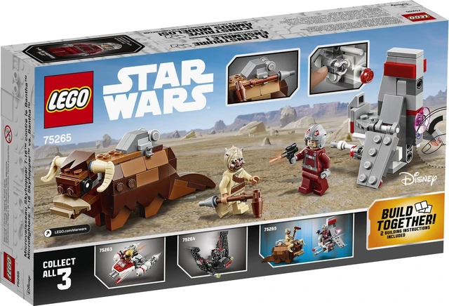 Alt view image 5 of 6 - Star Wars: A New Hope T-16 Skyhopper vs Bantha Microfighters 75265 Collectible Toy Building Kit for Kids, New 2020 (198 Pieces)
