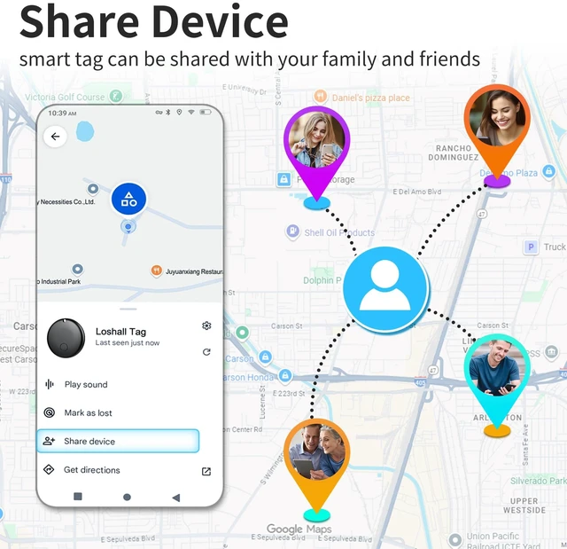 Alt view image 4 of 7 - 2026 Tracker Tags Item Locator, 4 Pack Tracker Tag-4 Pack Item Locator for Android & iOS Bluetooth Tracker