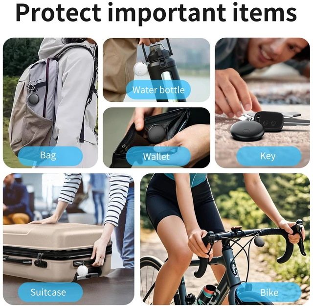 Alt view image 6 of 7 - 2026 Tracker Tags Item Locator, 4 Pack Tracker Tag-4 Pack Item Locator for Android & iOS Bluetooth Tracker