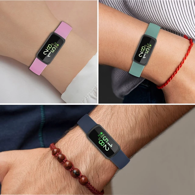 Alt view image 5 of 7 - Compatible with Fitbit Inspire 3 Bands, Replacement Soft Silicone Watch Straps Soft Wristband for Fitbit Inspire 3 Fitness Tracker Women&Men