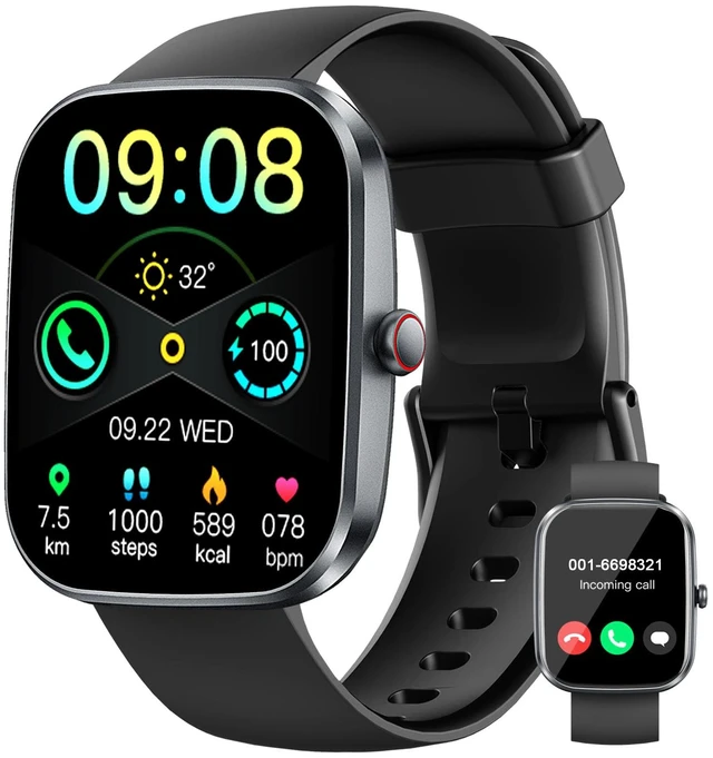 Main image of Smart Watch(Answer/Make Call), 1.91" TFT HD Smartwatch for Men Women with 30 Days Standby, 24/7 Sleep Monitor & Heart Rate/Pedometer/IP68 Waterproof/110+ Sport Modes, Fitness Activity for Android iOS