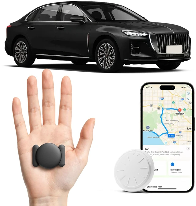 Main image of GPS Tracker for Vehicles, 1PCS Tracker Device for Vehicles No Subscription No Monthly Fee, Magnetic Real-Time Car Tracker Device Hidden, Work with Find My (iOS Only), GPS Trackers for Cars Kids Dogs