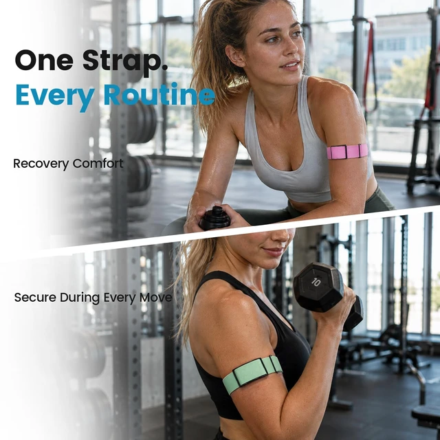 Alt view image 5 of 6 - Nylon Sport Band Compatible with Whoop 5.0 Bicep Bands One, Peak, Life Adjustable Elastic Arm Band for WHOOP 5.0/ MG Fitness Tracker, Sweat Resistant Bicep Strap Replacement for Whoop MG Life
