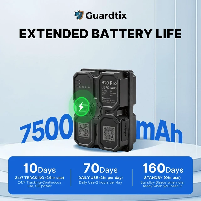 Alt view image 2 of 7 - GPS Tracker for Vehicles - Real-Time Tracking Device for Cars, Up to 60 Days of Battery Life, Magnetic & Waterproof Hidden Tracker Device, 180-Day Location Tracking (Subscription Required)