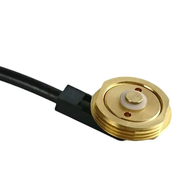Alt view image 3 of 5 - Solid Brass NMO Antenna Mount with UHF Male PL259 Connector 10 ft RG58/U Coax Cable for for Ham UHF VHF CB Cellular Trucker Antenna (10ft NMO Mount NO L Bracket, Black)