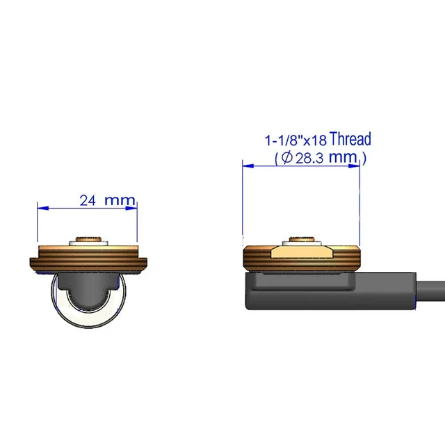Alt view image 5 of 5 - Solid Brass NMO Antenna Mount with UHF Male PL259 Connector 10 ft RG58/U Coax Cable for for Ham UHF VHF CB Cellular Trucker Antenna (10ft NMO Mount NO L Bracket, Black)