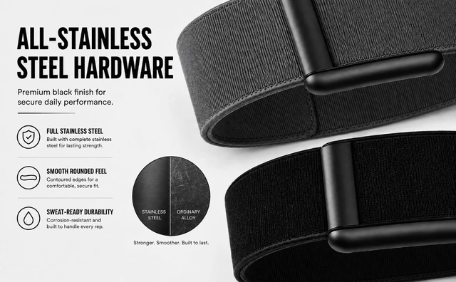Alt view image 4 of 5 - 2 Pack CoreKnit Bicep Bands Compatible with WHOOP 5.0, Peak, MG & Life, Adjustable Quick-Dry Elastic Upper Arm Straps for Workout, Running & Fitness