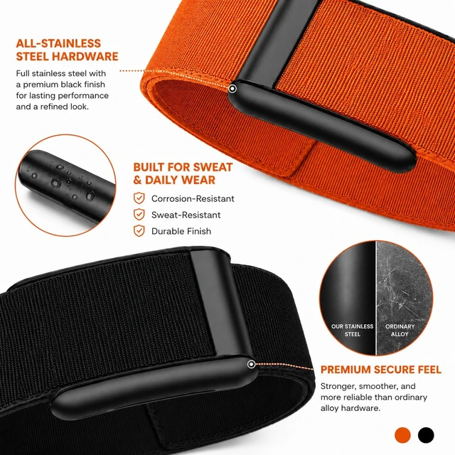 Alt view image 6 of 7 - 2 Pack CoreKnit Bicep Bands Compatible with WHOOP 5.0, Peak, MG & Life, Adjustable Quick-Dry Elastic Upper Arm Straps for Workout, Running & Fitness