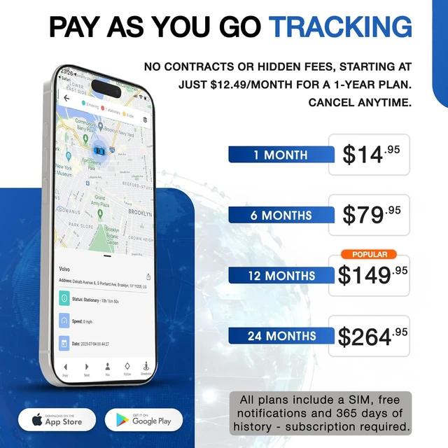 Alt view image 6 of 6 - DB3 4G OBD GPS Tracker, Plug & Play Vehicle Tracking Device Compact & Easy to Install, Portable Device for Cars, Trucks & Vans, Live Tracking, Low-Cost Subscription Plans