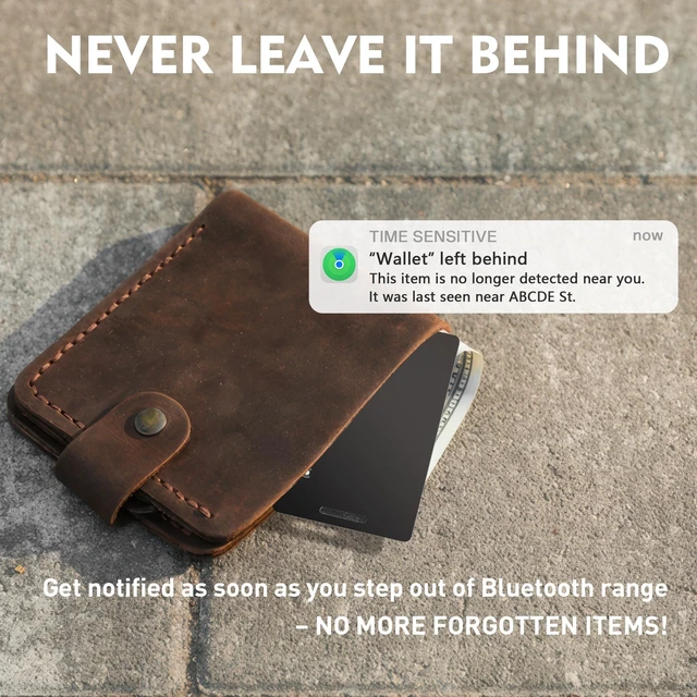 Alt view image 3 of 7 - Wallet Tracker Card, iOS Only Bluetooth Tracker Card with Find My app, Rechargeable Smart Wallet Finder GPS Tracker, Keys Finder and Item Locator for Keys, Bags, Passports