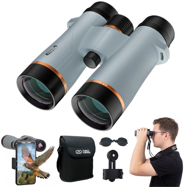 Main image of 10X42 Binoculars for Adults with ED Glass, BAK4 Prism, Waterproof, Fogproof, Low Light Vision & Phone Adapter for Hunting, Bird Watching, Travel, Hiking
