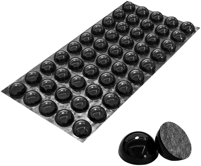 Main image of 50pcs Adhesive Isolation Feet 0.7inch Silicone Hemisphere Sound Dampening Bumper Pads,for Speakers, Electronics,Computer,Cabinet Doors,Picture Frames,Drawer