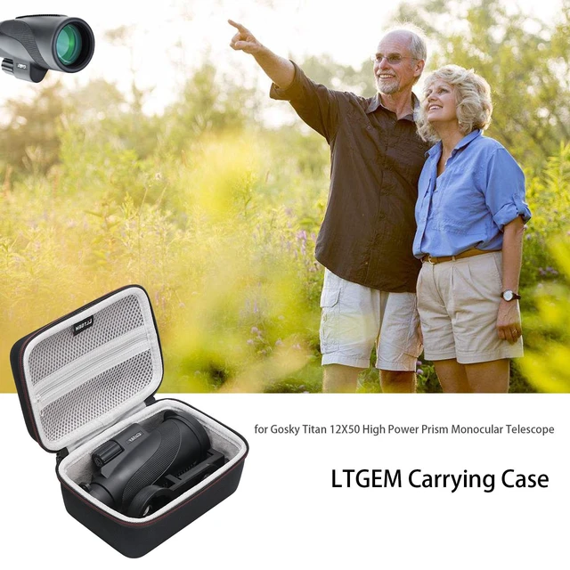 Alt view image 2 of 7 - LTGEM Monocular Case Hard Carrying Case Compatible for Gosky 12X55 or Titan 12X50 or Pankoo 40X60 High Power Prism Monocular Telescope