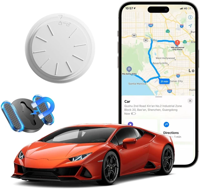 Main image of GPS Tracker for Vehicles, 1PCS Portable Car GPS Tracker, Real Time Magnetic GPS Tracking Device,Full Global Coverage Location Tracker for Kids,Dogs,Trucks/Person,No Subscription Required, Black