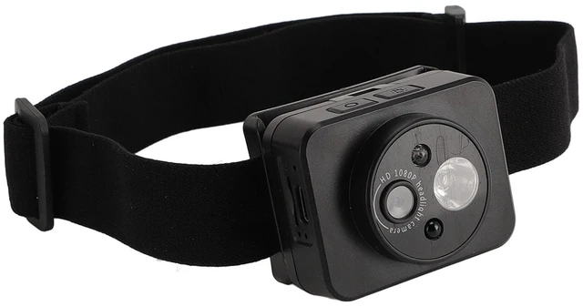 Main image of Head Mounted Sports Camera, 1080P Adjustable Lighting Angle Sports Camera, 1000mAh Smart Sensing Wearable Body Camera with 2.0M CMOS Sensor, for Running