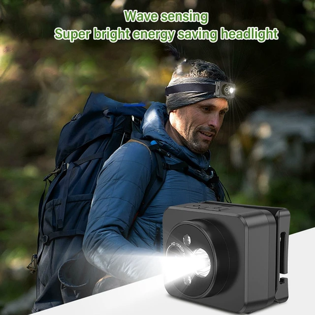 Alt view image 7 of 7 - Head Mounted Sports Camera, 1080P Adjustable Lighting Angle Sports Camera, 1000mAh Smart Sensing Wearable Body Camera with 2.0M CMOS Sensor, for Running