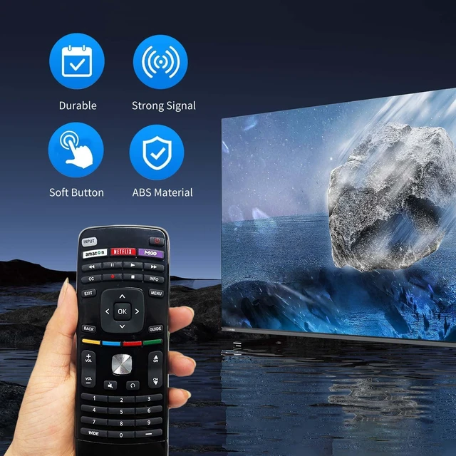 Alt view image 4 of 7 - Vizio Remote Control for All VIZIO Smart TV Compatible with D, E, M, P, V, PX Series with Learning 2 Pack