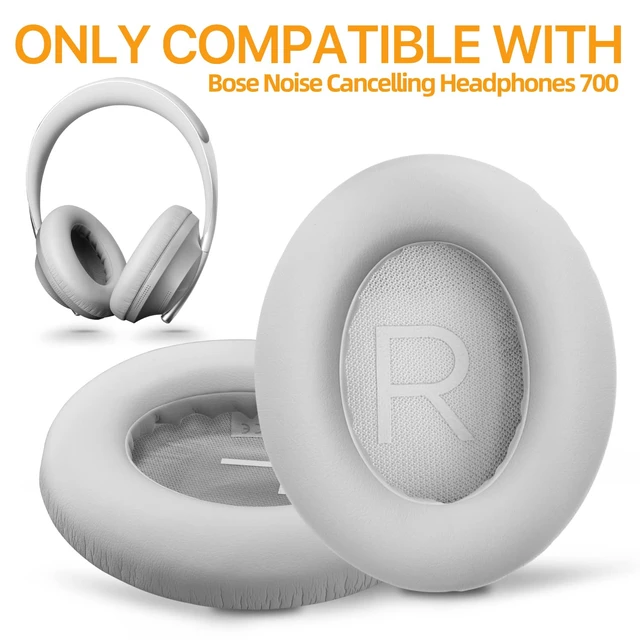 Alt view image 2 of 7 - Replacement Ear Pads for Bose 700 NC700, Memory Foam, Gray Ear Pads Cushions with Softer Protein Leather, Added Thickness for Bose 700 Wireless Noise Cancelling Headphones