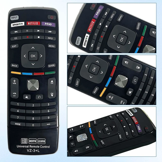 Alt view image 6 of 7 - Vizio Remote Control for All VIZIO Smart TV Compatible with D, E, M, P, V, PX Series with Learning 2 Pack