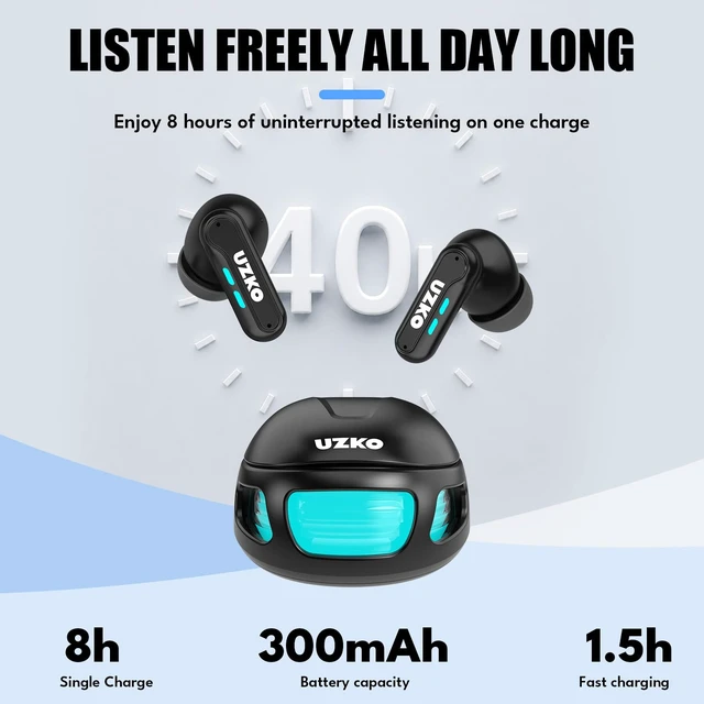 Alt view image 3 of 7 - Wireless Earbuds Bluetooth 6.0 Light Weight in Ear Headphones