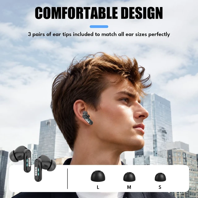 Alt view image 4 of 7 - Wireless Earbuds Bluetooth 6.0 Light Weight in Ear Headphones