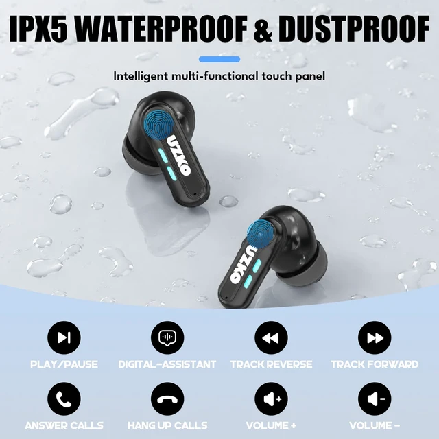 Alt view image 5 of 7 - Wireless Earbuds Bluetooth 6.0 Light Weight in Ear Headphones
