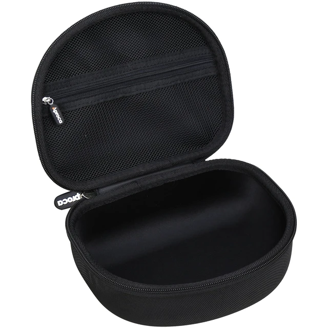 Alt view image 6 of 7 - Case for Audio-Technica ATH-M50X / ATH-M50XBT2 / ATH-M40x Headphones | Carrying Case, Hard EVA Bag, Zippered Mesh Pocket Stores Audio Cable, USB Charging Cable