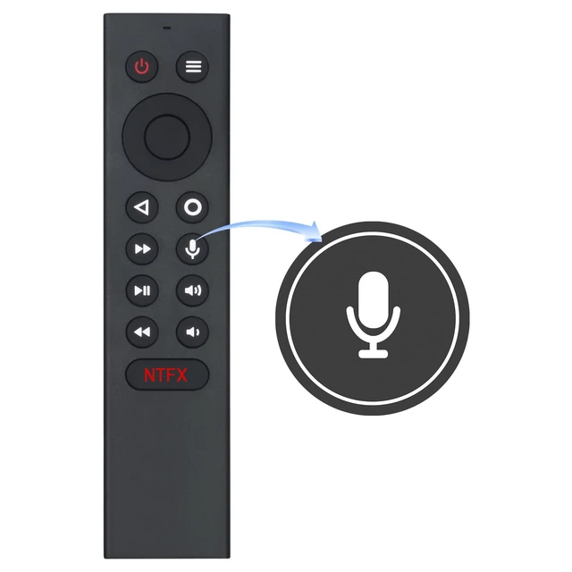 Alt view image 2 of 7 - P3700 Replace Voice Remote Control fit for NVIDIA 2015 2017 2019 Edition Shield TV, For NVIDIA Shield Android TV Pro, Voice Search, Motion-Activated, Customizable Menu Buttons