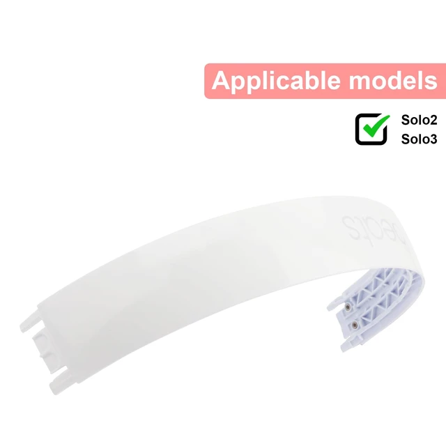 Alt view image 2 of 7 - Solo3 Headband Replacement Parts Accessories Solo2 Headband Repair Kit Compatible with Solo 3.0 Solo 2.0 Wireless Top HeadbandWhite