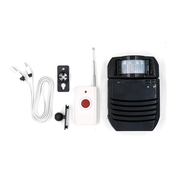 Alt view image 4 of 5 - PIR Infrared Motion Sensor Activated Sound Player Loudspeaker Alarm Motion Detector for Door Greeter Welcome Guests Entry Alert and Sales Advertising, (Black)