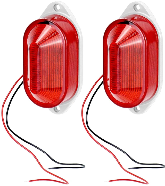 Main image of 2 Pack AC 110V-250V Industrial Strobe Siren, 110dB Red Warning Light & Sound