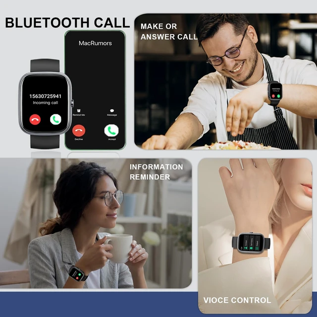 Alt view image 4 of 7 - Smart Watch for Men Women (Answer/Make Call), 2025 New 1.91" HD SmartWatch, Fitness Watch with 120+ Sport Modes, IP68 Waterproof, Heart Rate/Sleep Monitor, Pedometer, Activity Tracker for Android iOS
