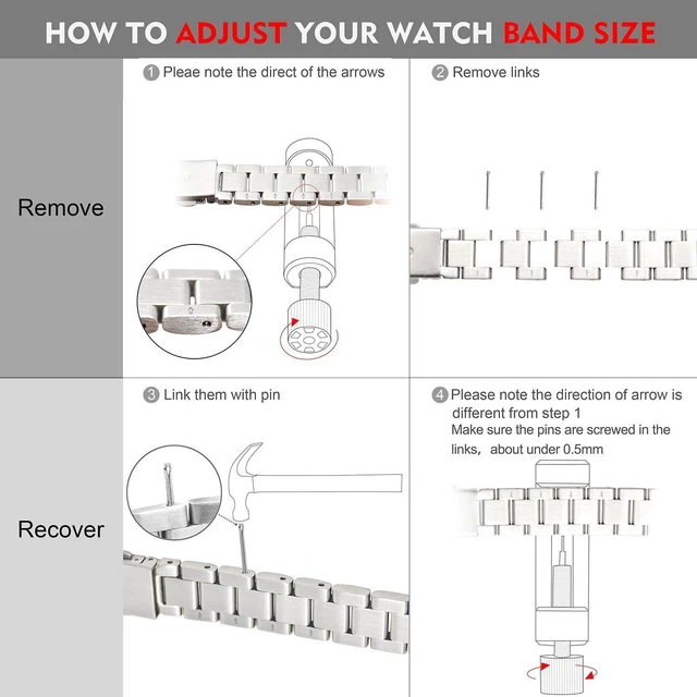 Alt view image 7 of 7 - Compatible with Alta Bands Metal, Special Edition Replacement for Alta HR Stainless Steel Bands Adjustable Accessory Wristband Small Large for Alta Bracelet Women Men