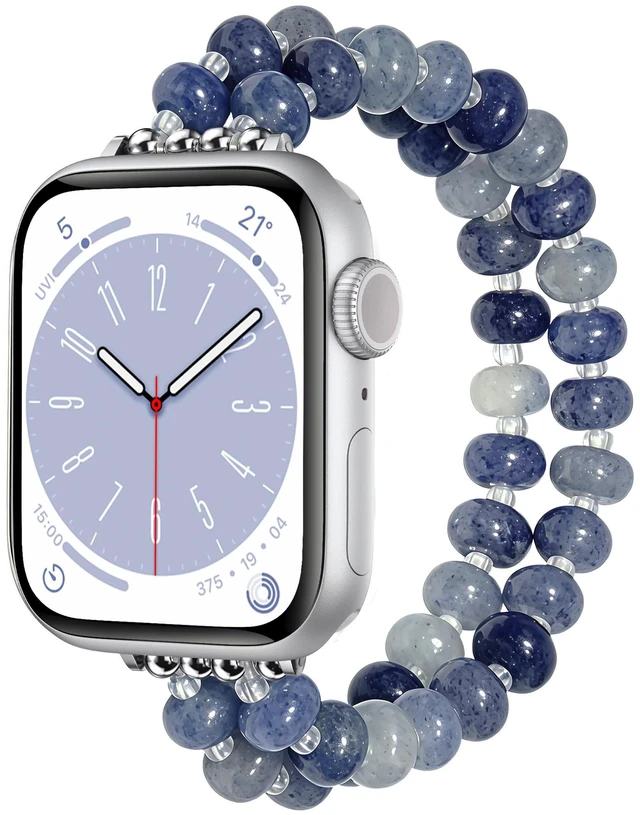 Main image of Natural Stone Stretch Watch Band Compatible with Apple Watch for Women