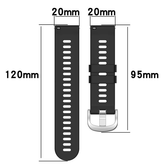 Alt view image 7 of 7 - Strap for Garmin Approach S12/Approach S42,Silicone Waterproof Replacement Watch Band