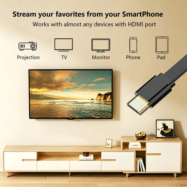 Alt view image 3 of 6 - Wireless Display Dongle Full HD Screen Mirroring Adapter Dual Band WiFi Screen Share Receiver Phone Laptop Video Audio Casting